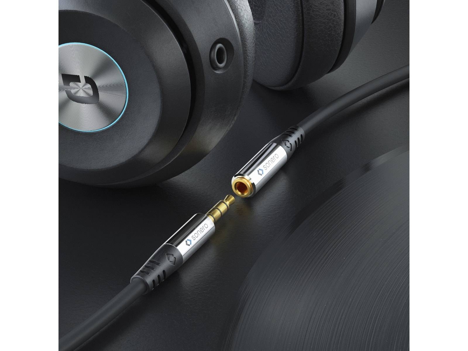 2x 3.5mm auf 3.5mm (4pin) Headset Adapterkabel 0.25m
