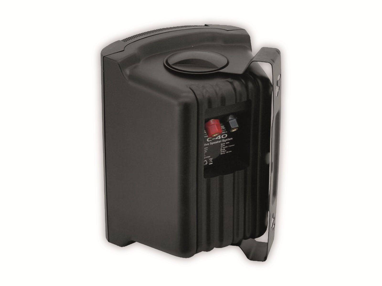 C-40 - Wandmontierbar - 2-Wege - 50 - - Schwarz - ABS Synthetik - Verkabelt - 20