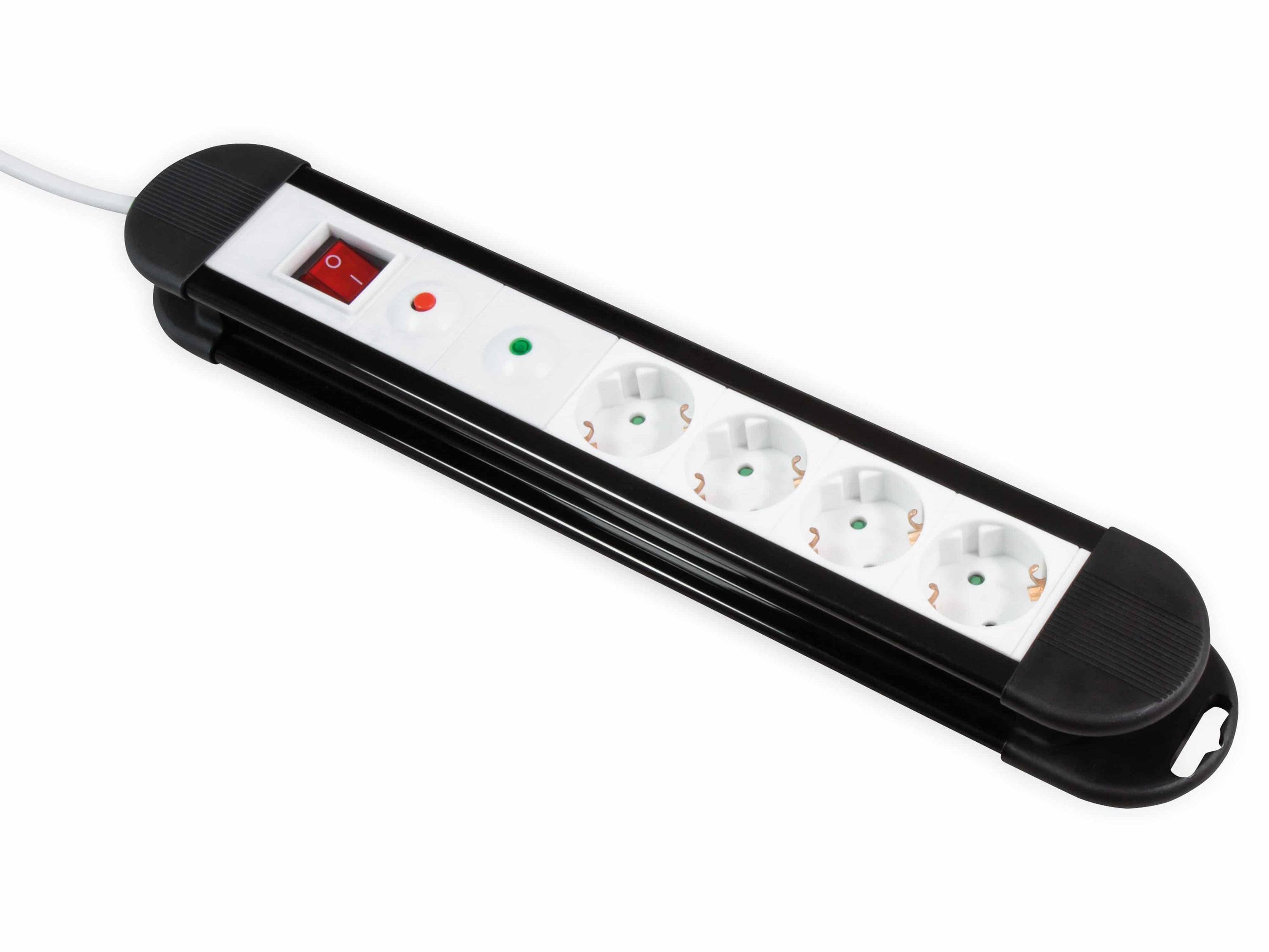 McPower - 4-fach Steckdosenleiste KL-04 Überspannungsschutz