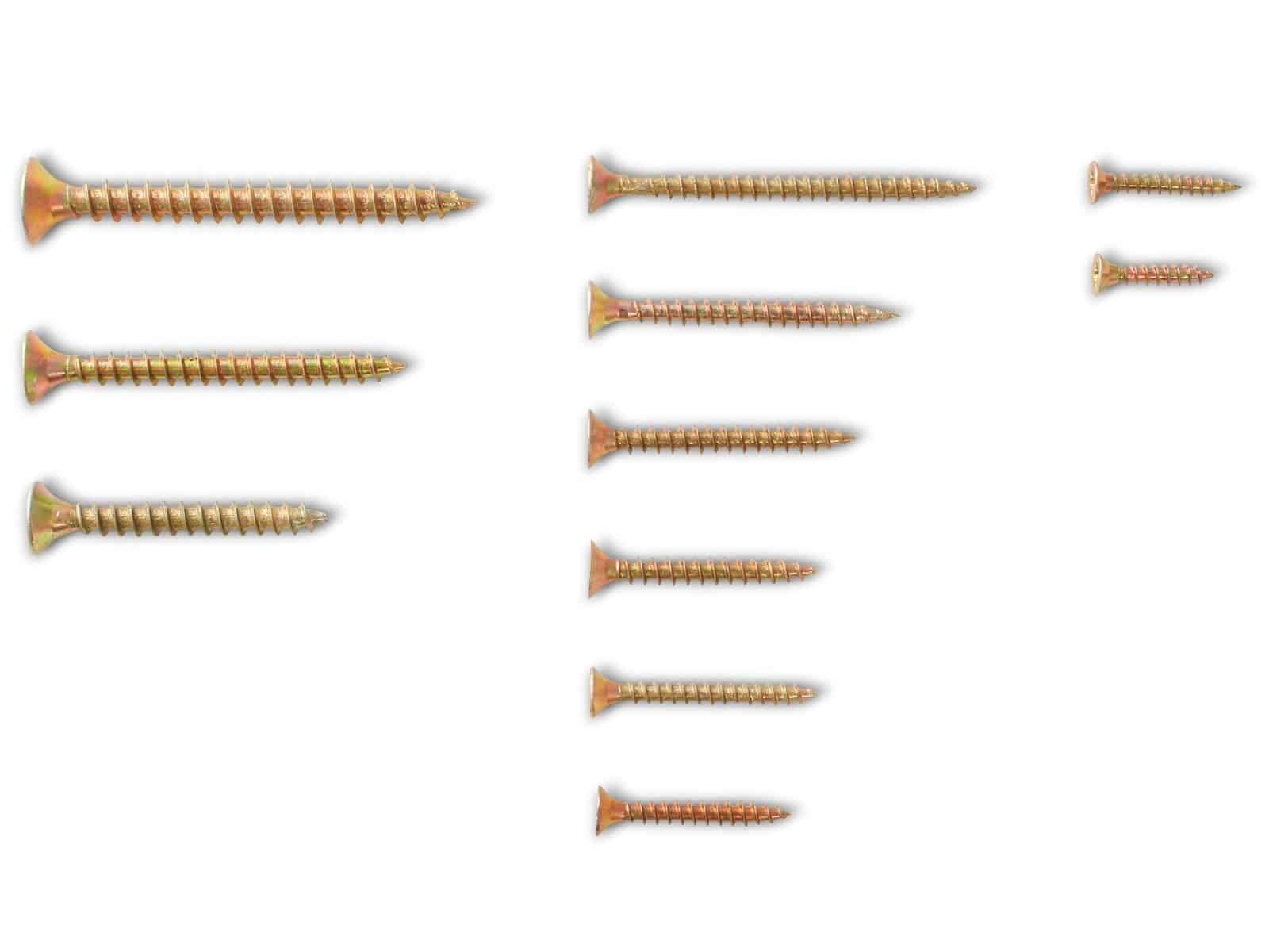 QUADRIOS Schrauben-Set, 2109SA045, für Spannplatten, Stahl, 450 Stück