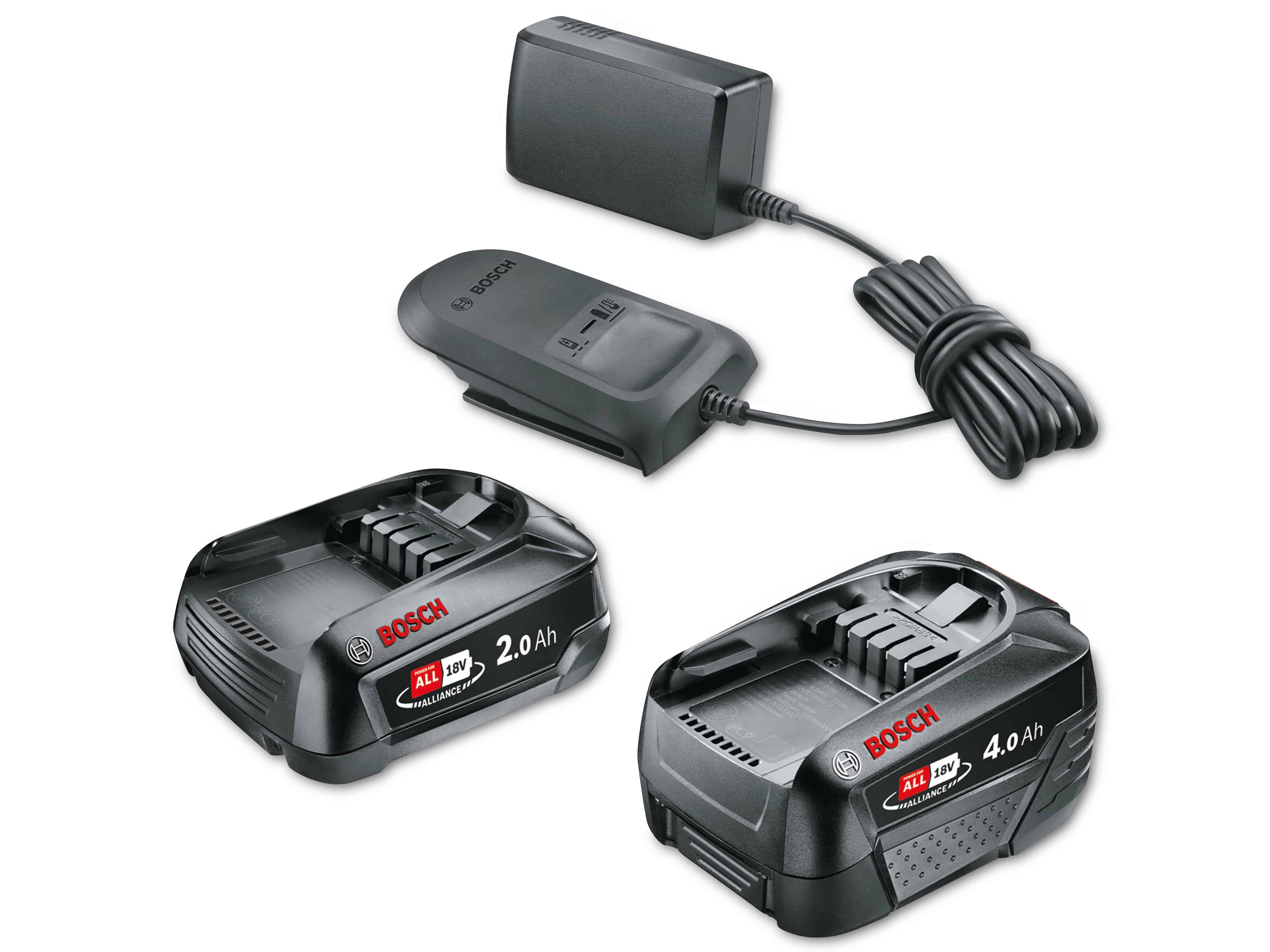 Bosch Professional Batterie-Set 18V 2Ah+ 4Ah+ AL18V