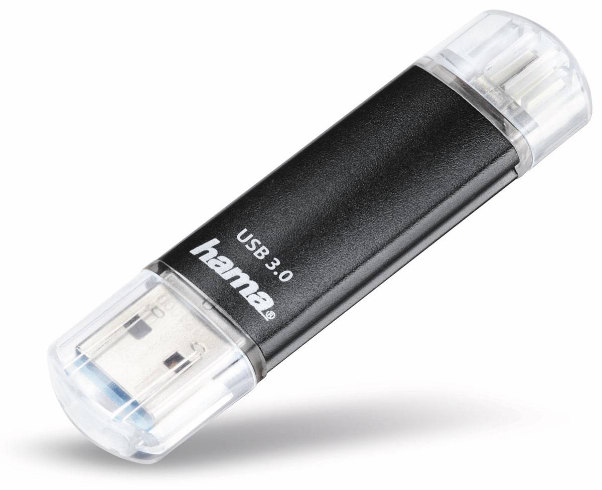 Hama FlashPen "Laeta Twin" - USB-Flash-Laufwerk - 16 GB - USB 3.0 / micro USB -