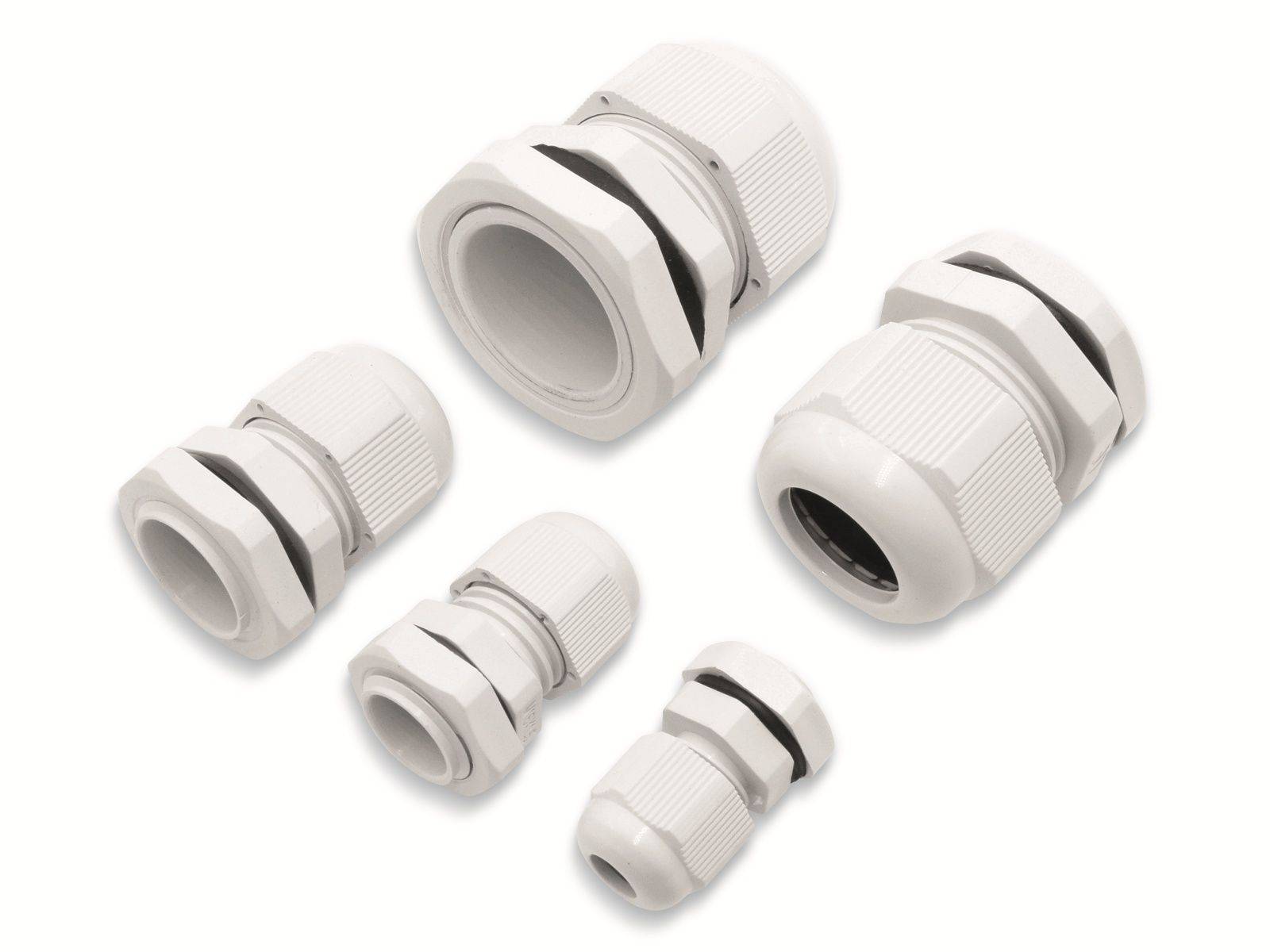 2102CA114 Kabelverschraubung Sortiment PA66 Weiß 60 St.