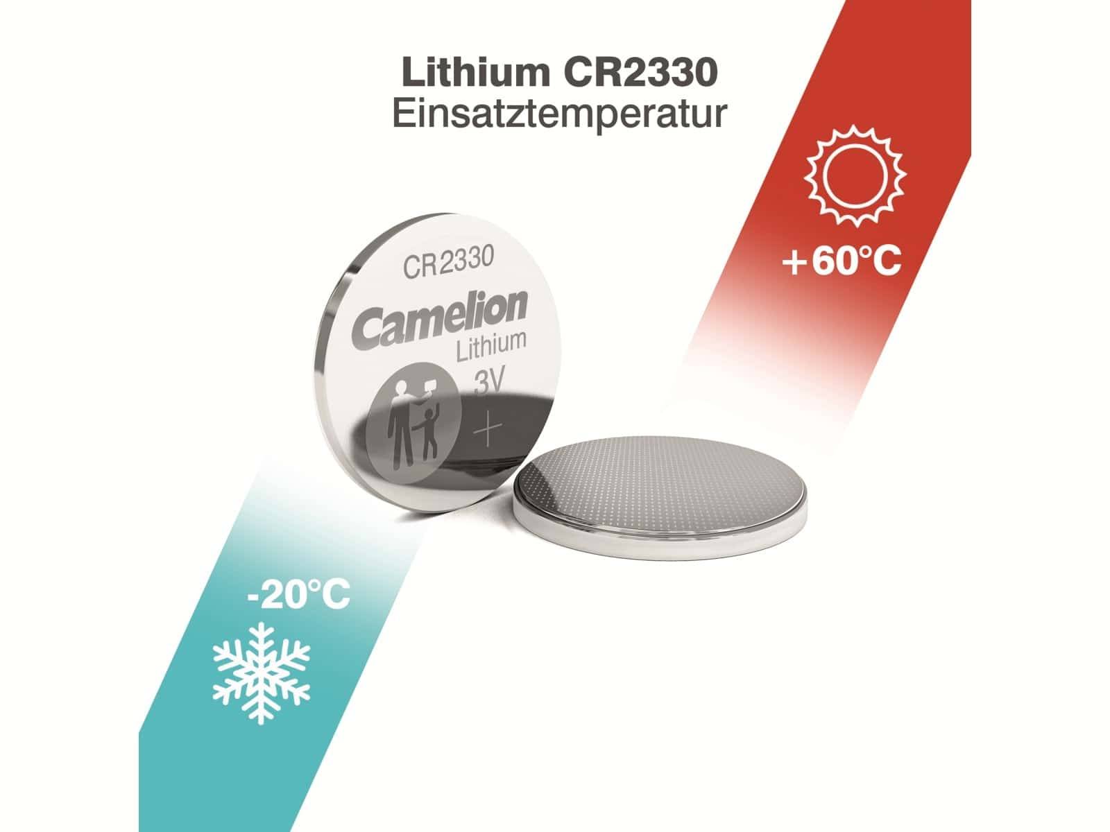 Camelion Knopfzelle 0% Quecksilber 3 V 260 mAh Lithium 23,0x3,0 mm