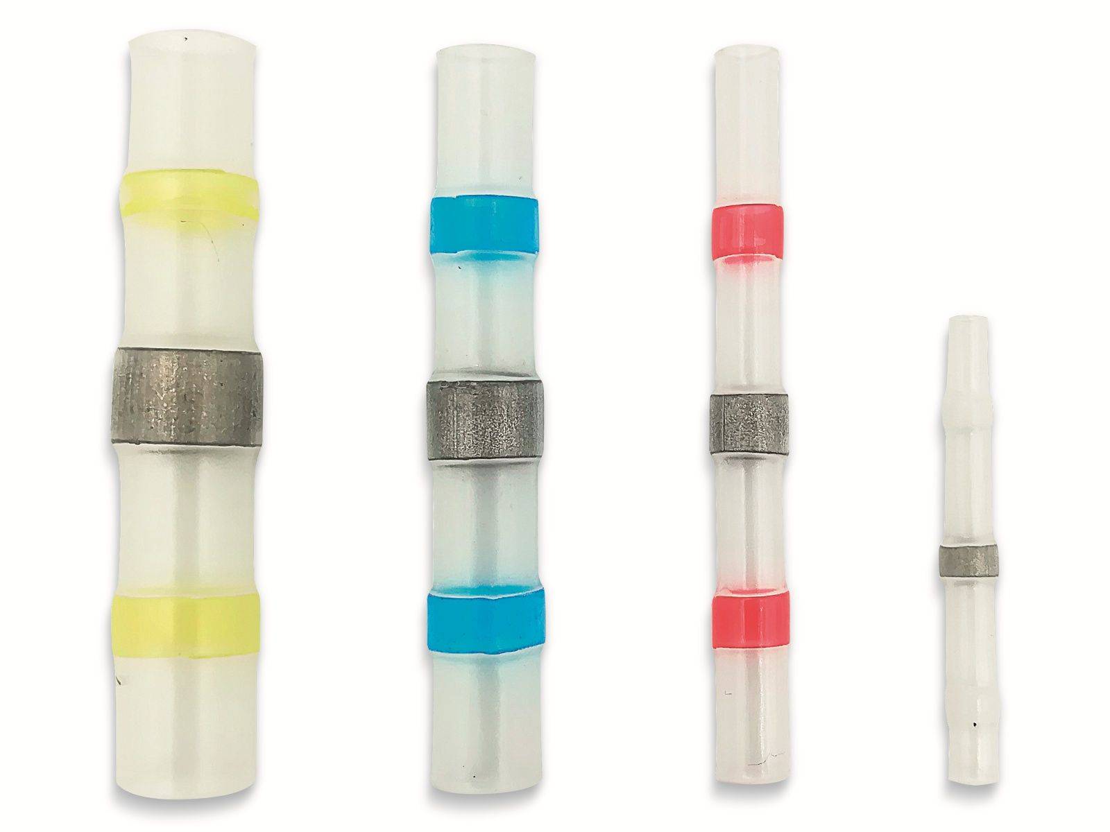 QUADRIOS, 2011C396, Löt-Stoßverbinder-Sortiment 120 Teile mit Lötzinn Transparent mit Innenkleber