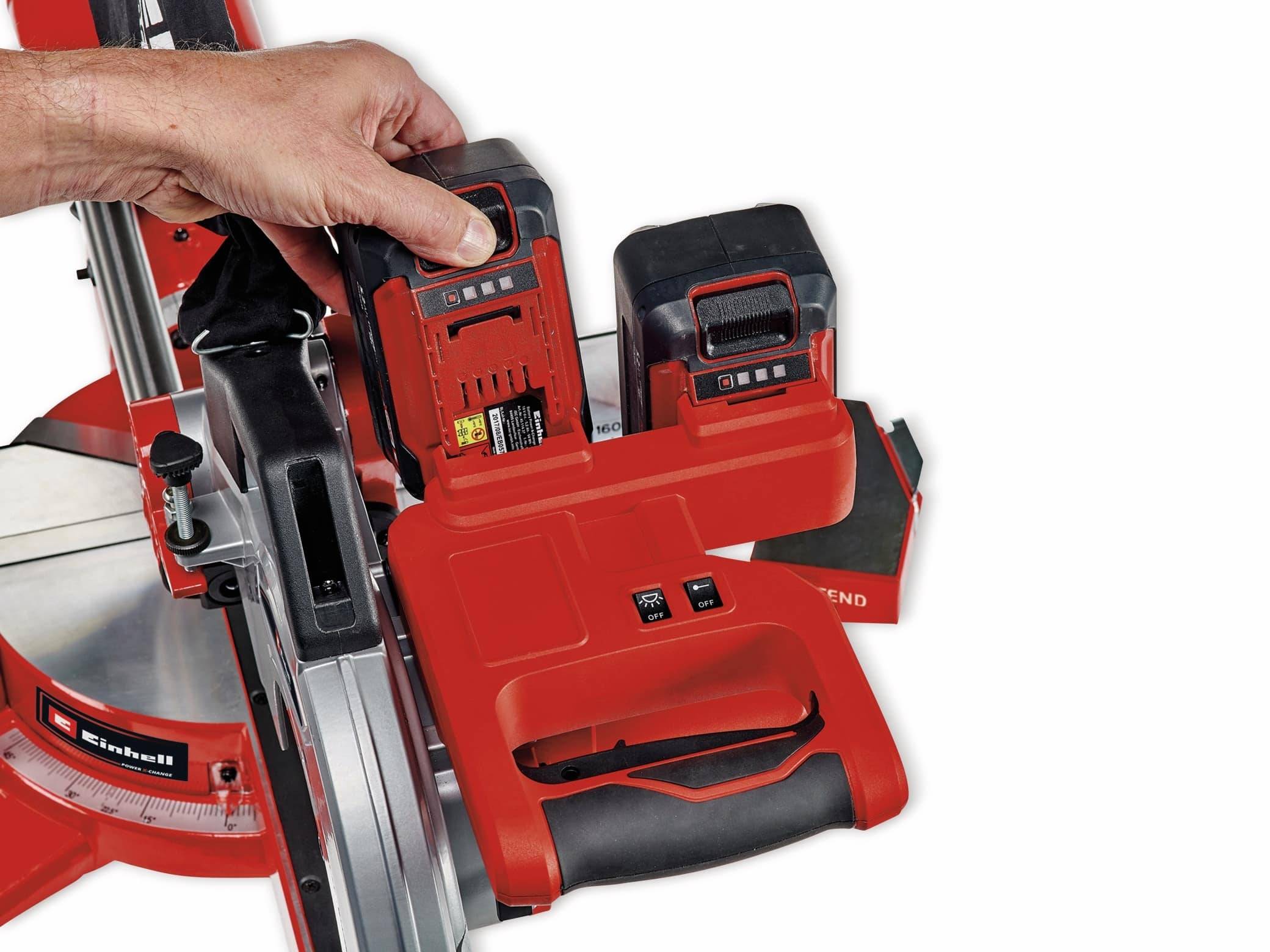 Einhell Power X-Change TE-SM 36/210 Li - Solo Zug-Kapp- und Gehrungssäge