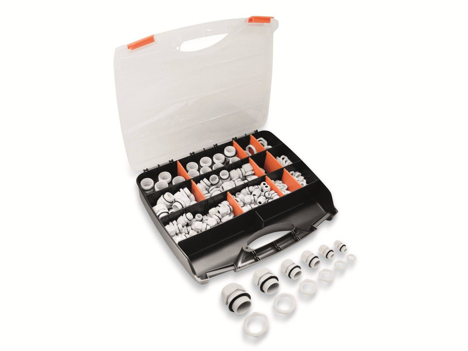 2102CA116 Kabelverschraubung Sortiment PA66 Weiß 224 St.