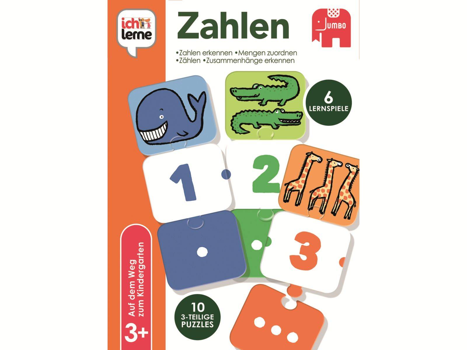 Jumbo Spiele Ich lerne Zahlen - Junge/Mädchen - 3 Jahr(e) - Karton - Mehrfarben