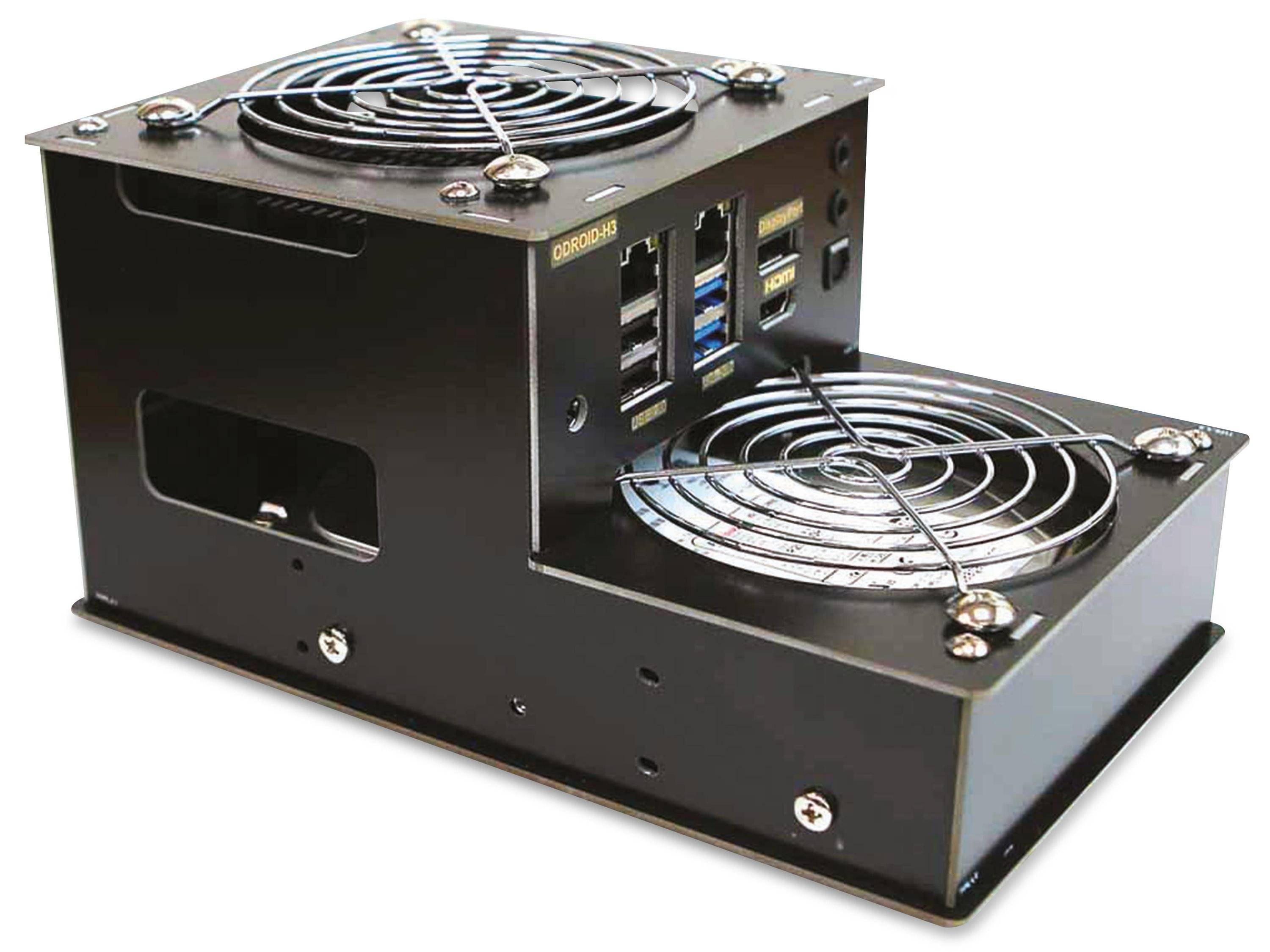 ODROID H3-CASE 4 SBC-Gehäuse Schwarz