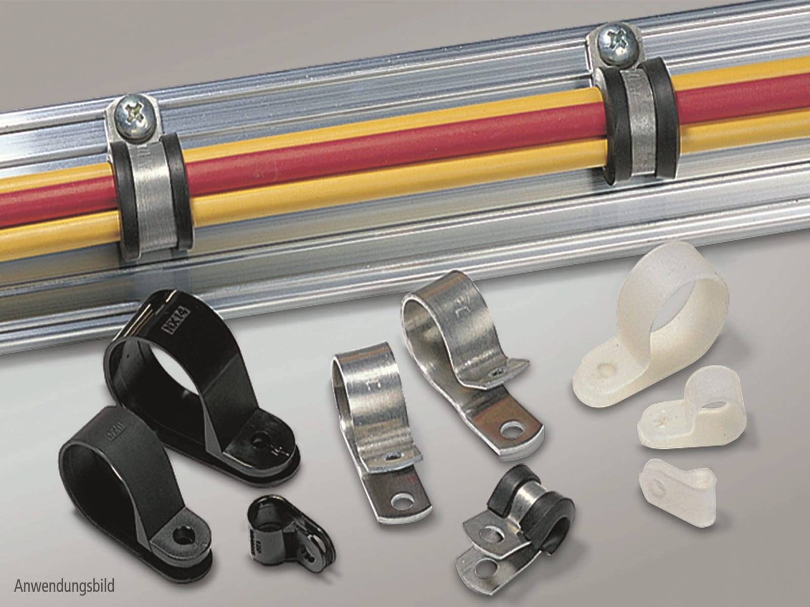 HellermannTyton Befestigungsschelle ALU13C-ALUCR-NABK-C1