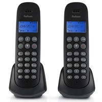 Profoon PDX-320 - DECT-Telefon mit 2 Mobilteilen, Schwarz Profoon PDX-320 - DECT-Telefon mit 2 Mobilteilen, Schwarz