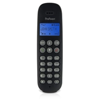 Profoon PDX-320 - DECT-Telefon mit 2 Mobilteilen, Schwarz Profoon PDX-320 - DECT-Telefon mit 2 Mobilteilen, Schwarz