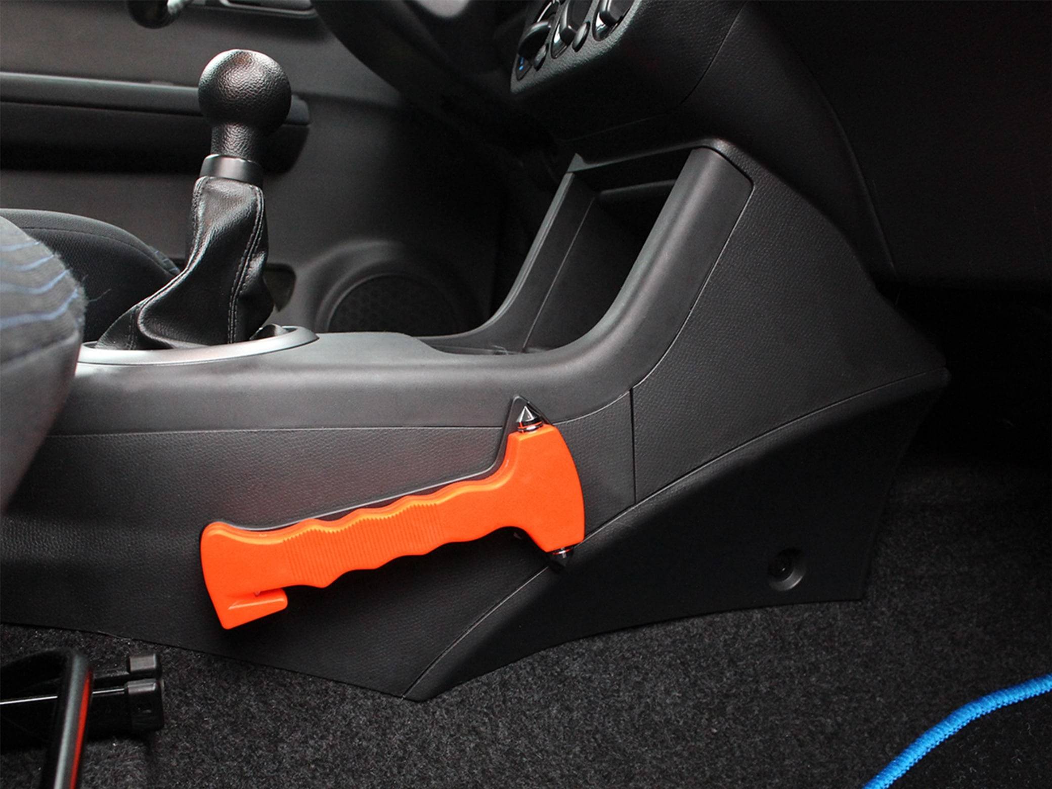 Nothammer mit Halterung und Gurtschneider