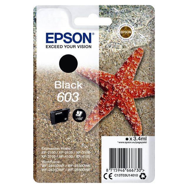 Epson Druckerpatrone T03U14, 603 Original Schwarz C13T03U14010