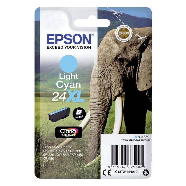 Epson 24XL - 9.8 ml - XL - Cyan - Original - Tintenpatrone