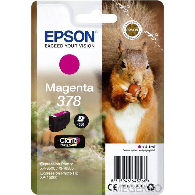 Epson Druckerpatrone T3783, 378 Original Magenta C13T37834010