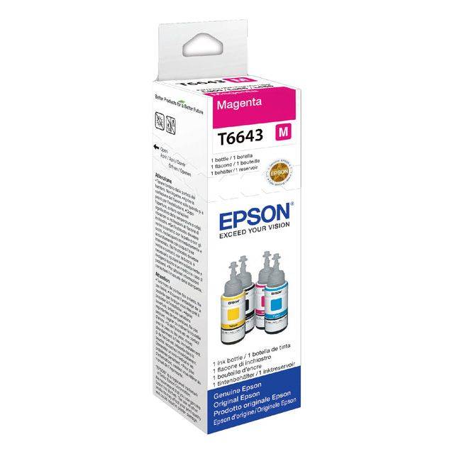 Epson C13T66434010 664 EcoTank Nachfülltinte Original Epson Magenta 70 ml