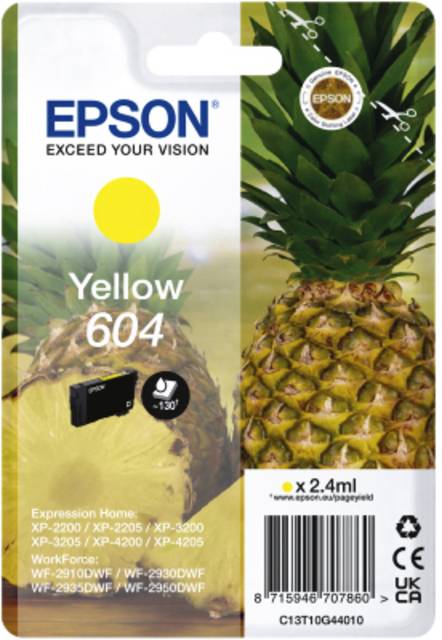 Epson Druckerpatrone T10G4, 604 Original Gelb C13T10G44010