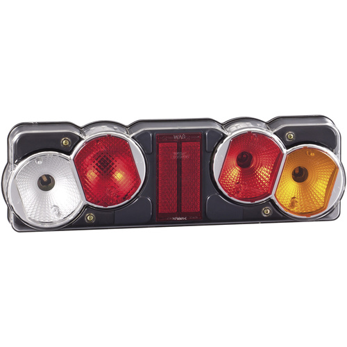 SecoRüt LKW-Rückleuchte Blinker, Bremslicht, Rückleuchte, Rückfahrscheinwerfer, Reflektor rechts 12 V, 24V Klarglas