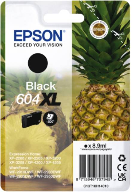 Epson Druckerpatrone T10H1, 604XL Original Schwarz C13T10H14010