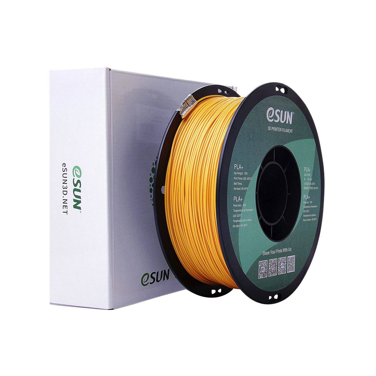Esun PLA+ 1.75mm Gold 1kg 3D Filament - Gold