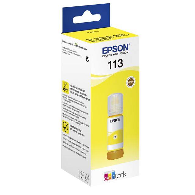 Epson C13T06B440 113 EcoTank Nachfülltinte Original Epson Gelb 70 ml
