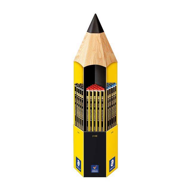 STAEDTLER Bleistift Noris 120-0 2B sechskantform gelb/schwarz