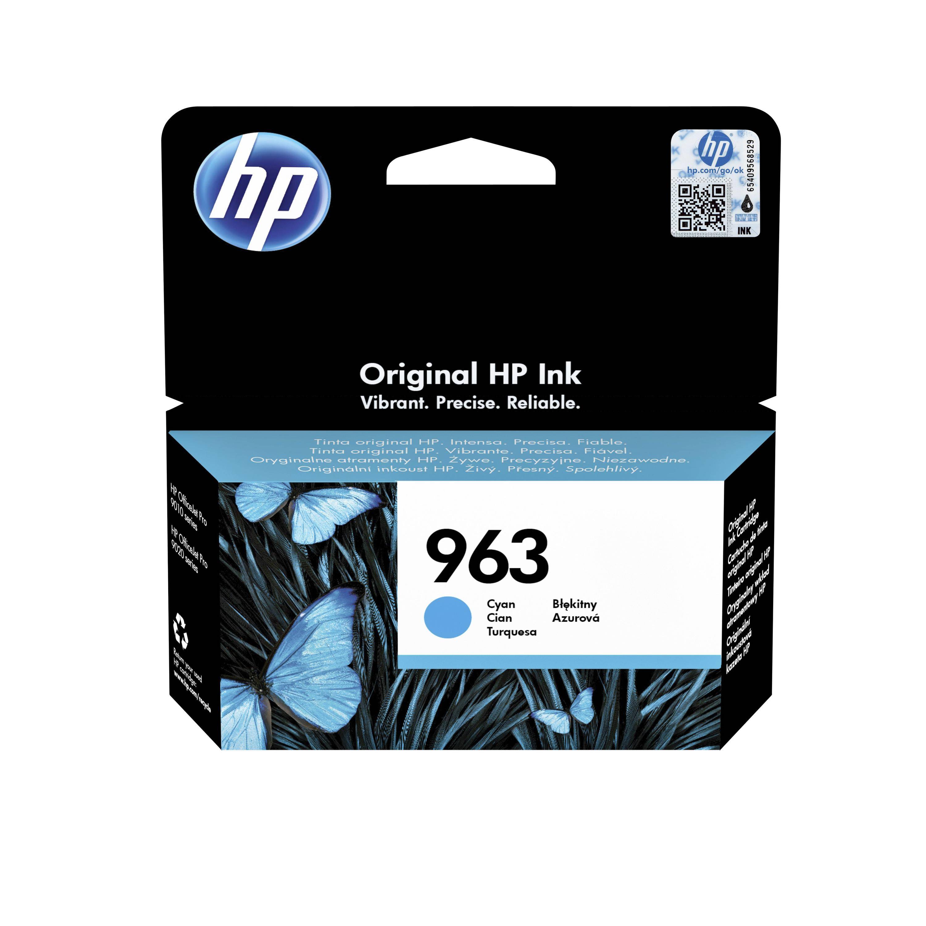 HP 963 Druckerpatrone Original Cyan 3JA23AE Tinte