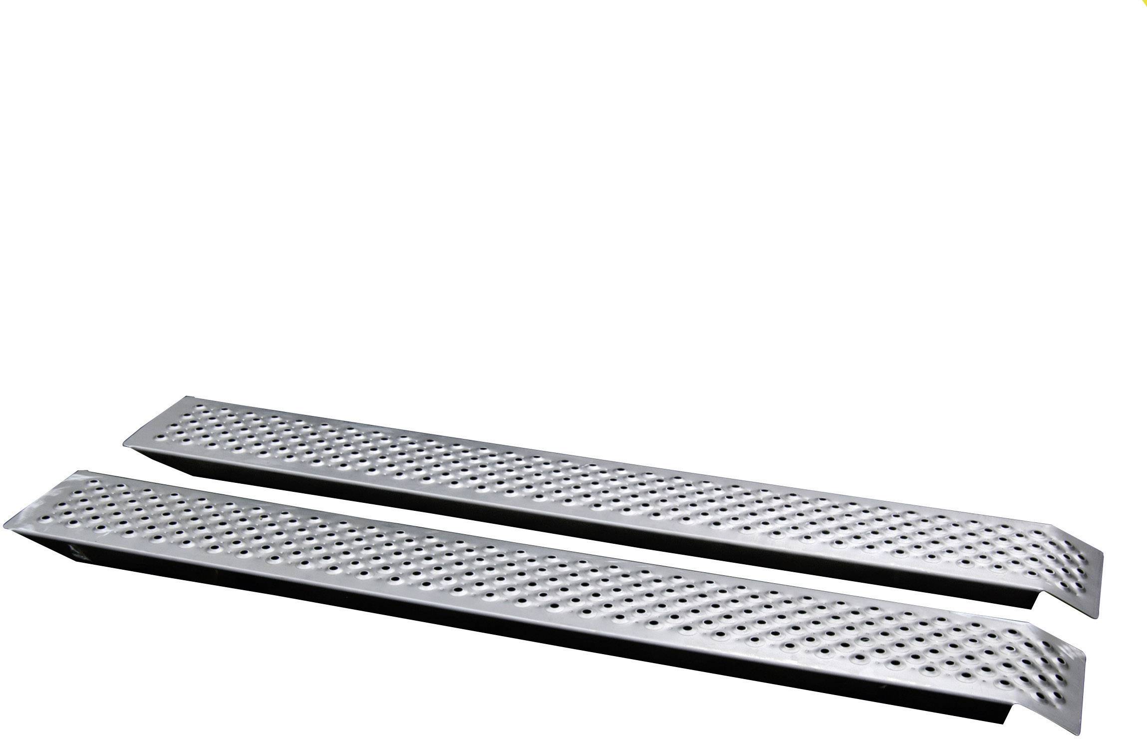 Unitec 10320 Auffahrrampe 400kg Aluminium 150cm x 21.5cm x 3.5cm