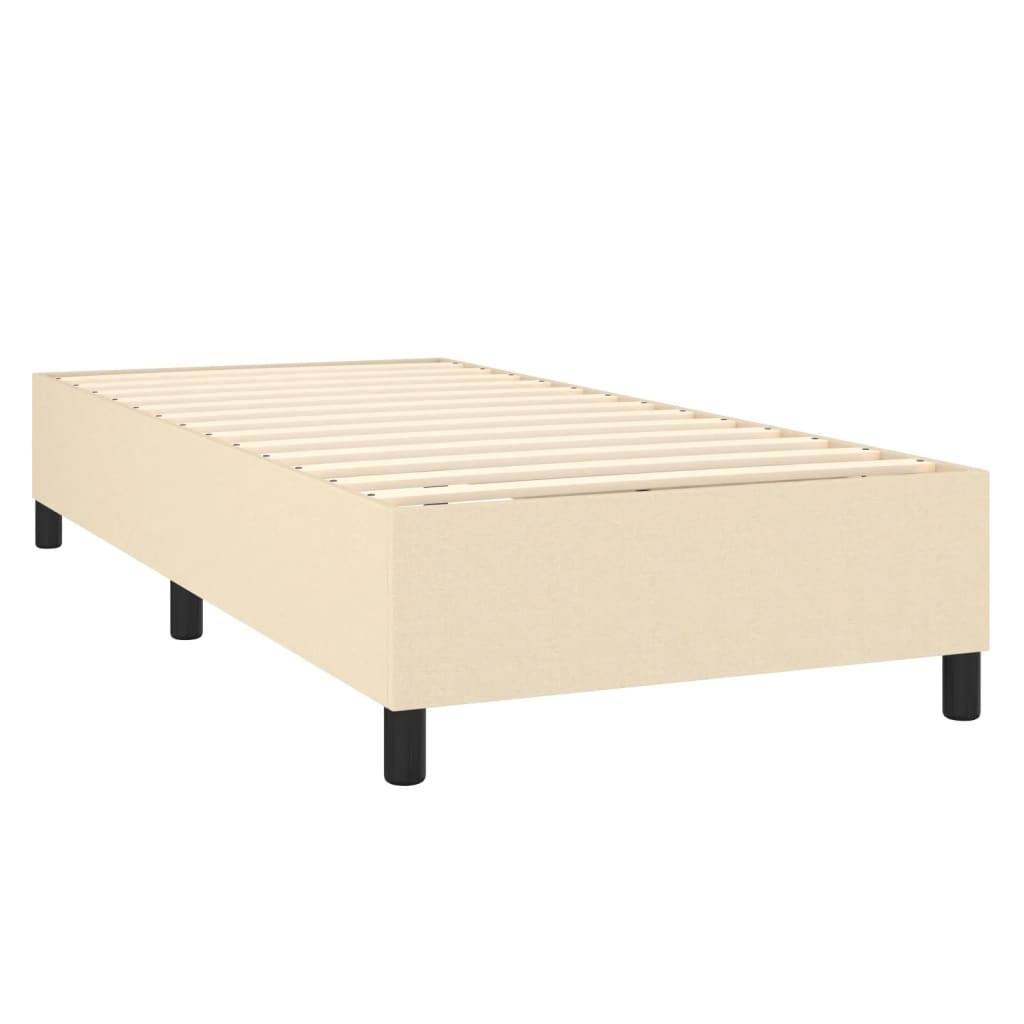 vidaXL Bettgestell Creme 80x200 cm Stoff
