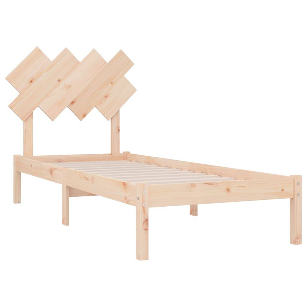 vidaXL Massivholzbett 90x190 cm