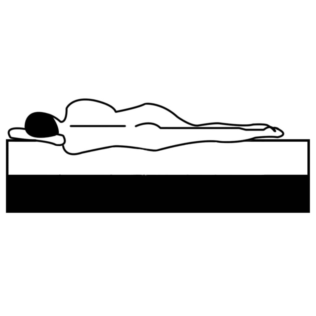 vidaXL Boxspringbett Dunkelgrau Stoff 100x200 cm