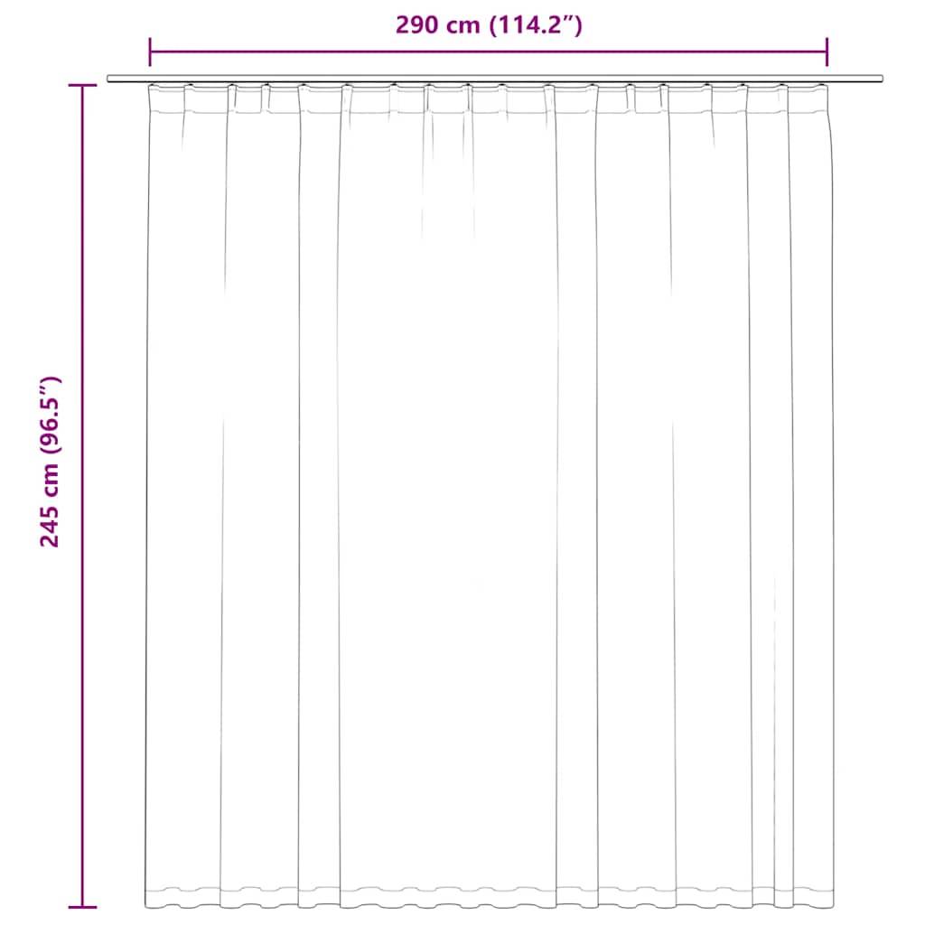 vidaXL Verdunkelungsvorhang mit Haken Blau 290 x 245 cm