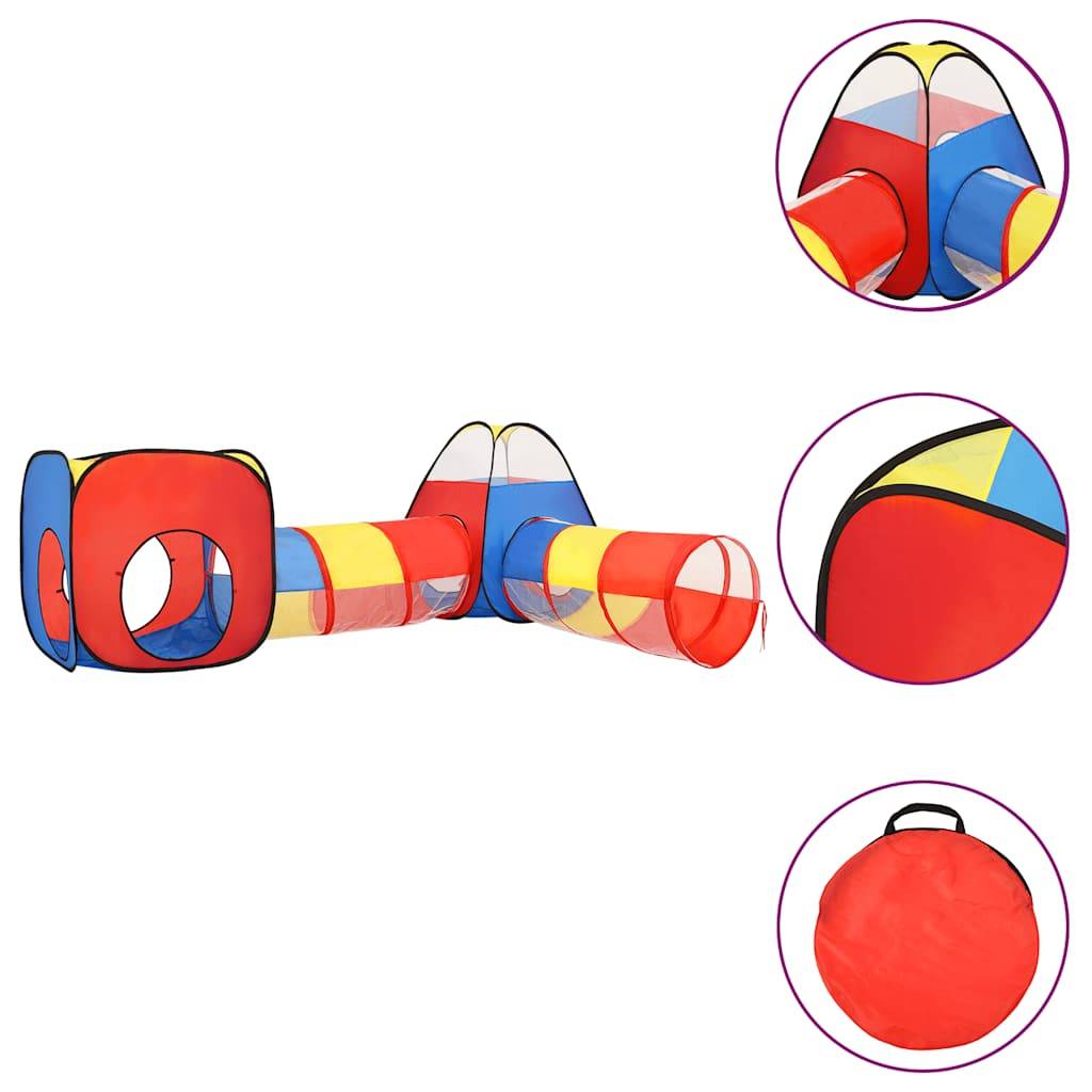vidaXL Spielzelt mit 250 Bällen Mehrfarbig 190x264x90 cm