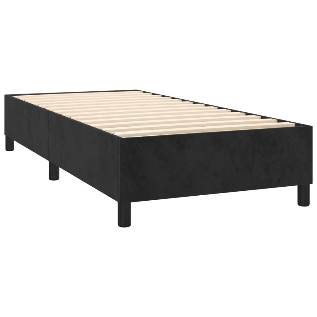 vidaXL Bettgestell Schwarz 80x200 cm Samt