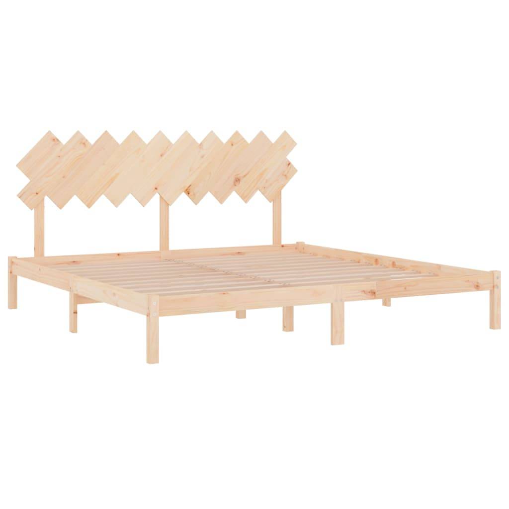 vidaXL Massivholzbett 200x200 cm