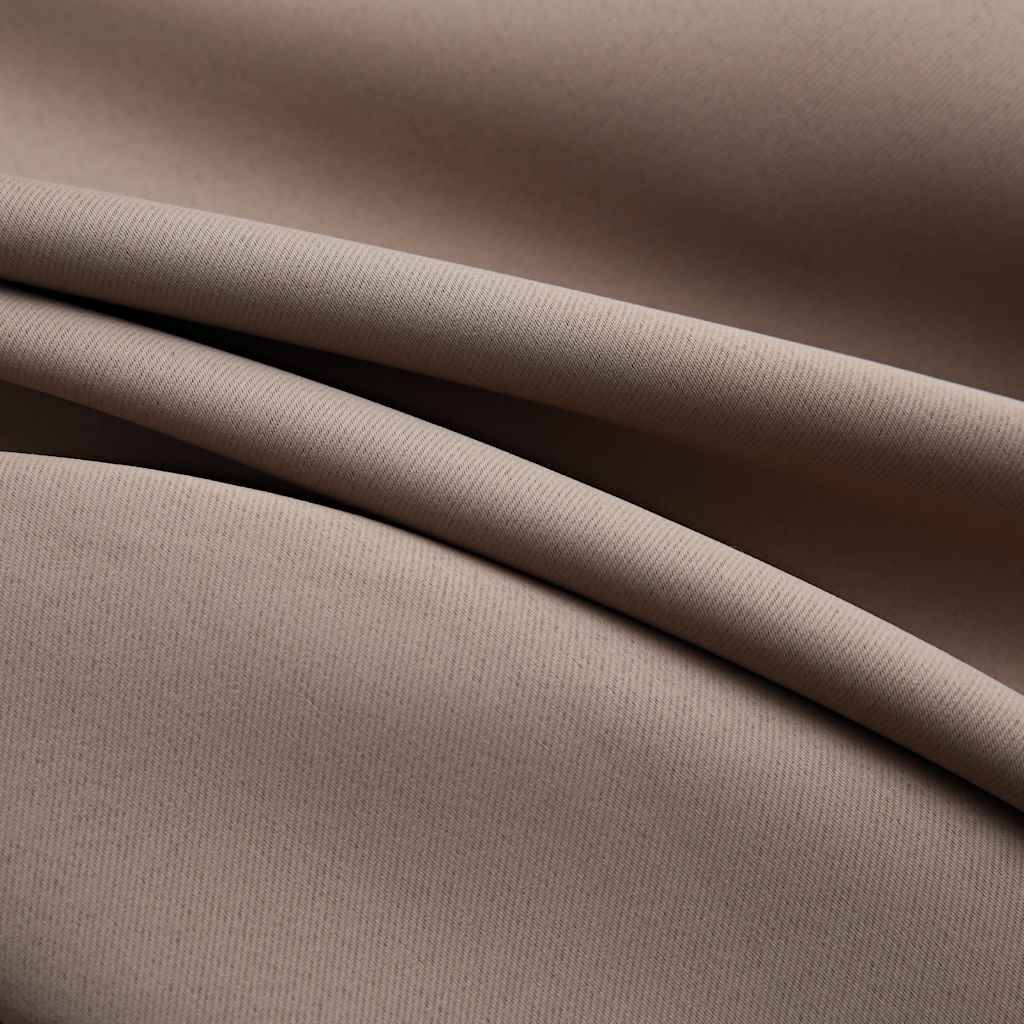 vidaXL Verdunkelungsvorhänge mit Metallösen 2 Stk. Taupe 140x175 cm