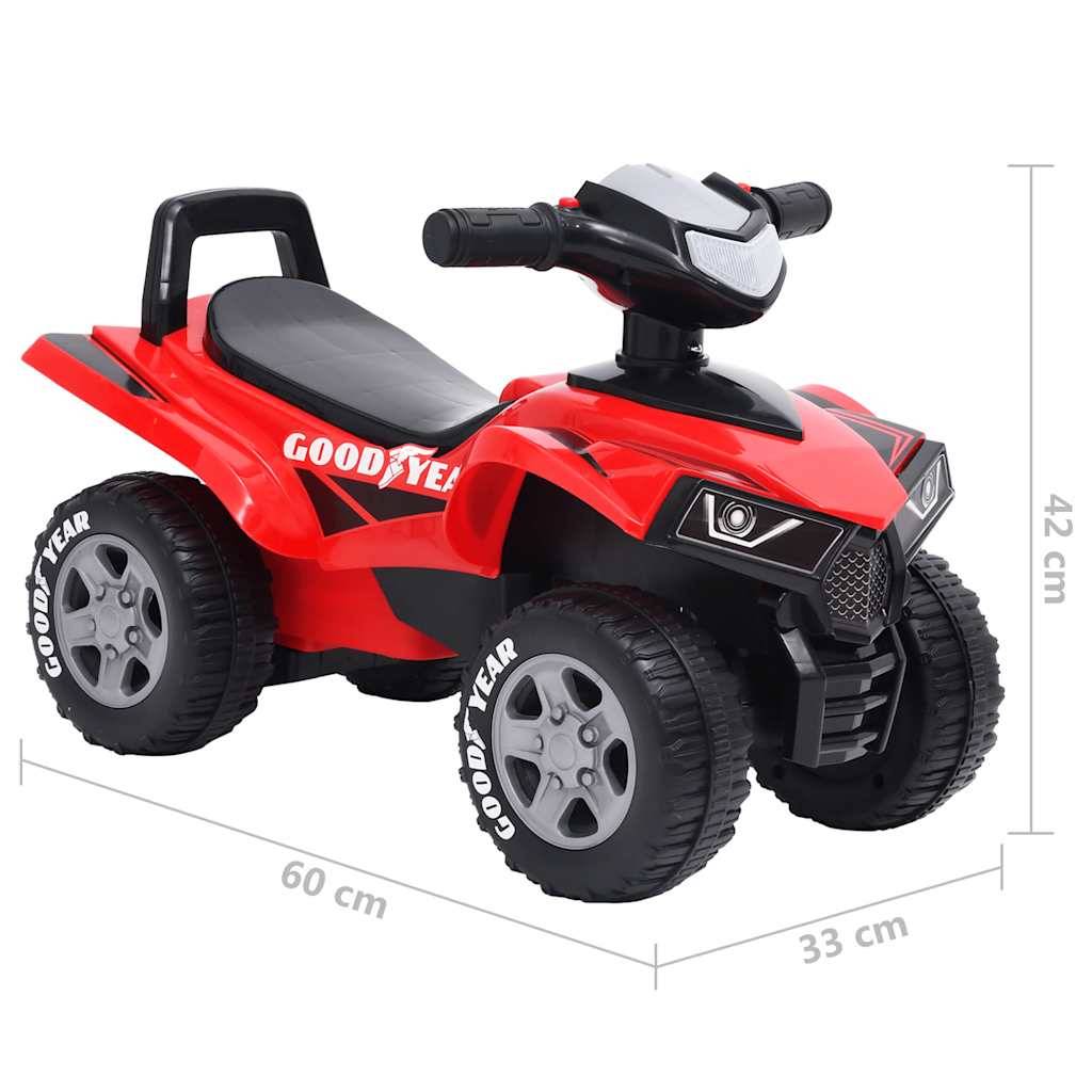 vidaXL Aufsitz-Quad für Kinder Good Year Rot