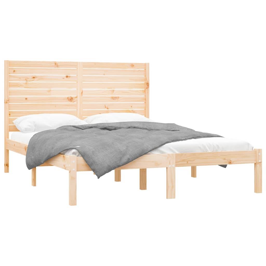 vidaXL Massivholzbett 120x200 cm