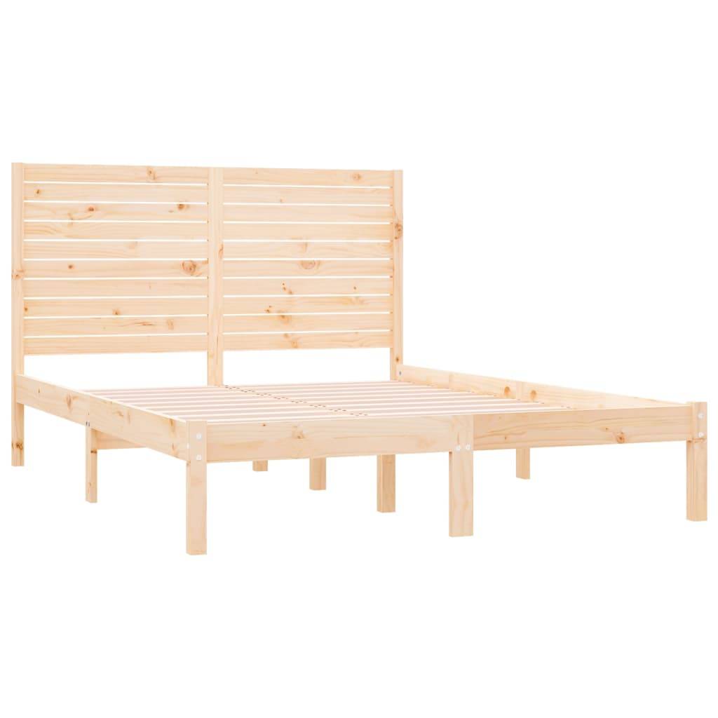 vidaXL Massivholzbett 120x200 cm
