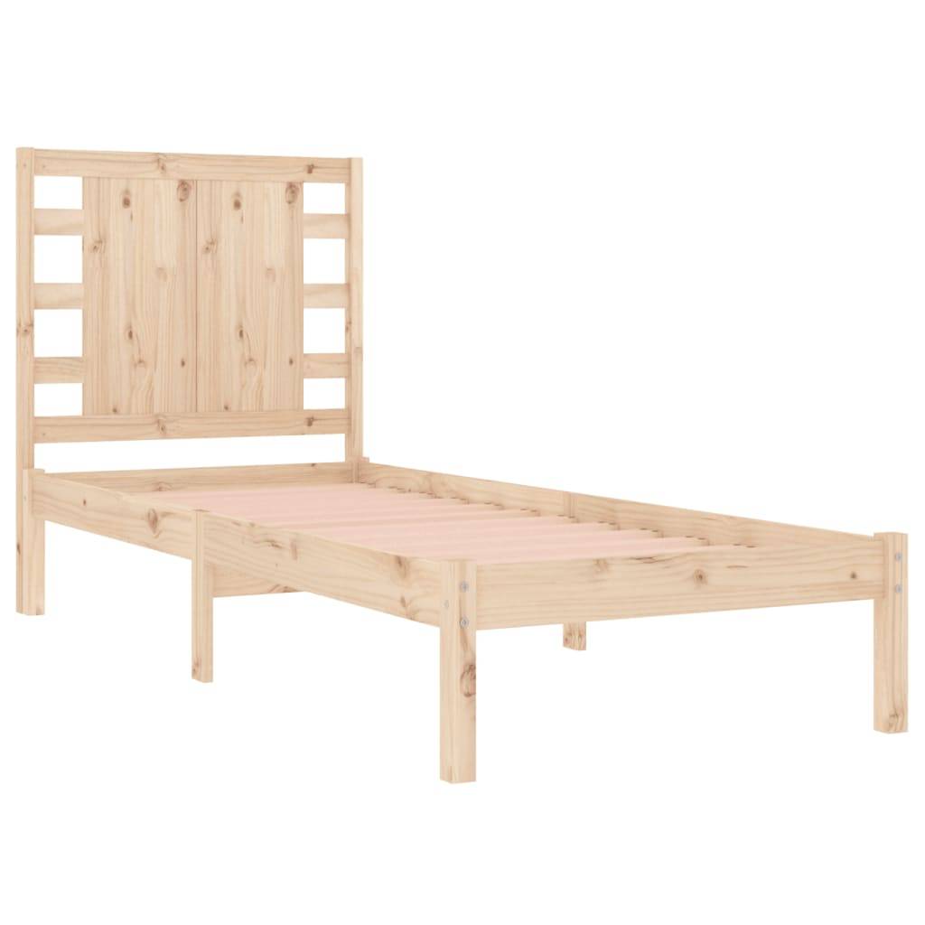 vidaXL Massivholzbett 90x190 cm