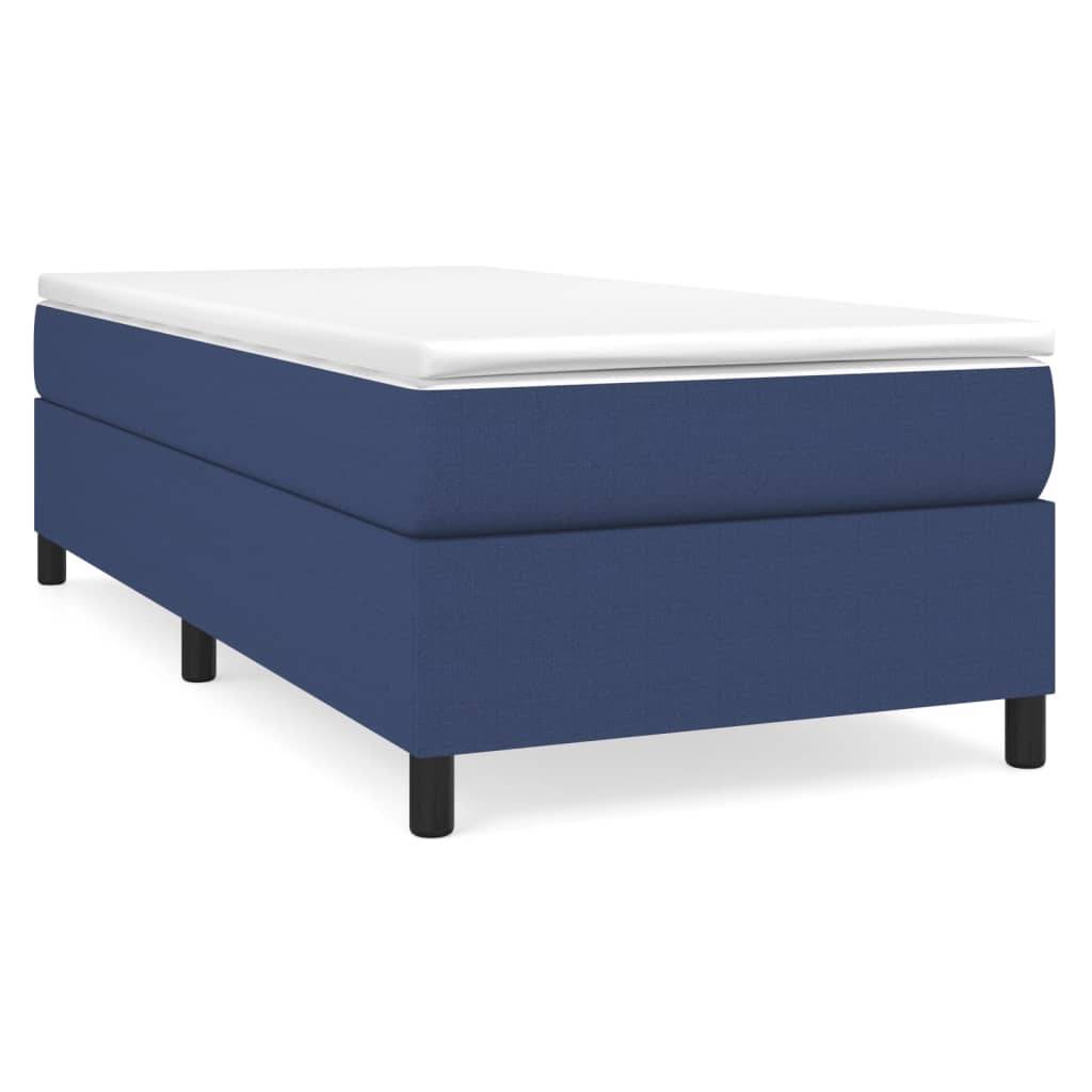 vidaXL Bettgestell Blau 80x200 cm Stoff