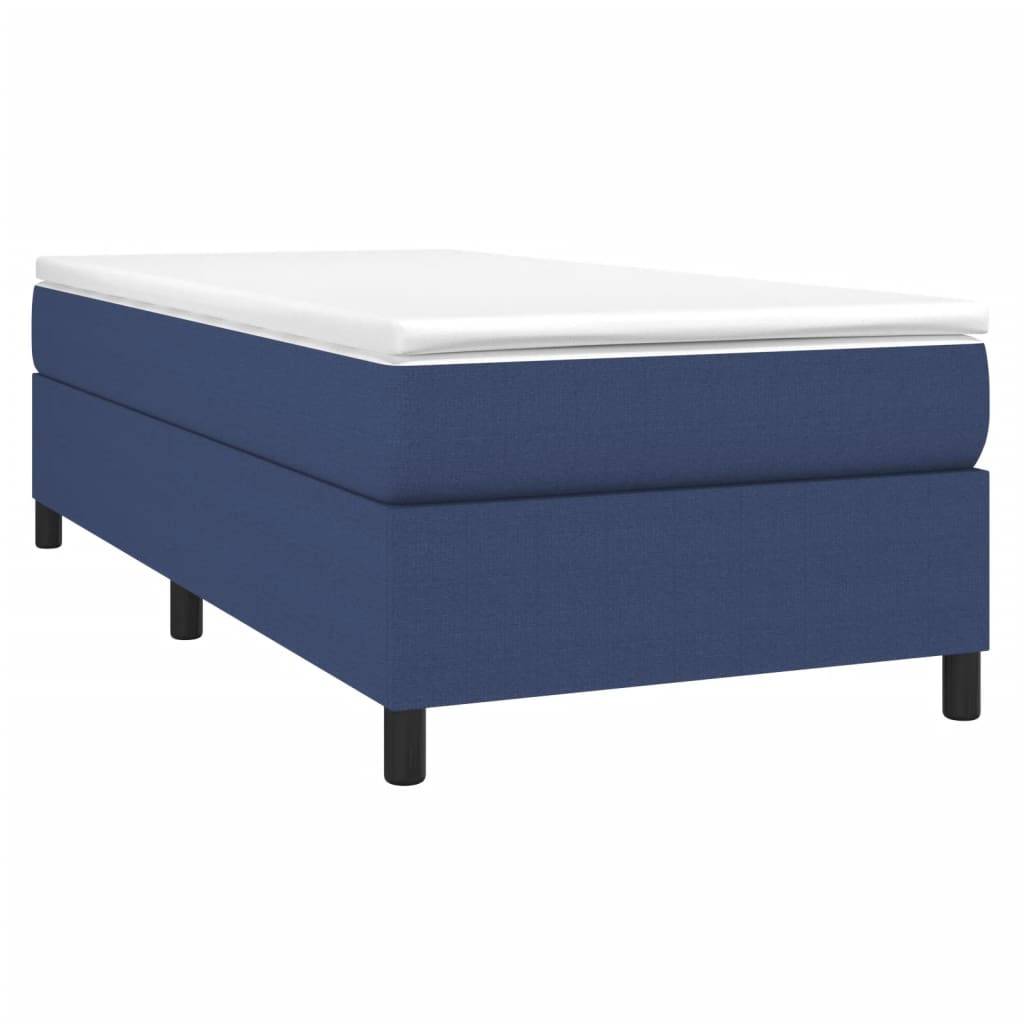 vidaXL Bettgestell Blau 80x200 cm Stoff