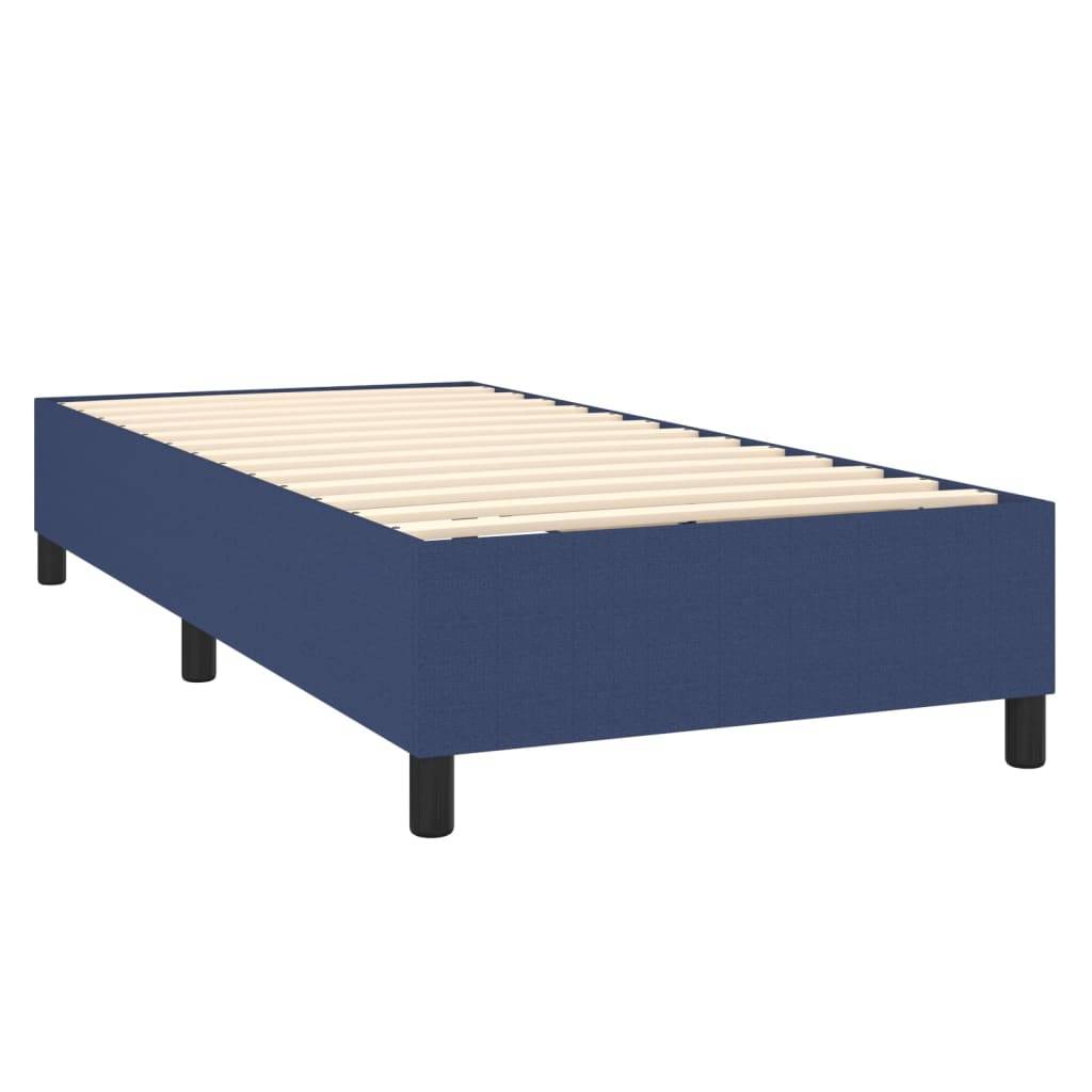 vidaXL Bettgestell Blau 80x200 cm Stoff