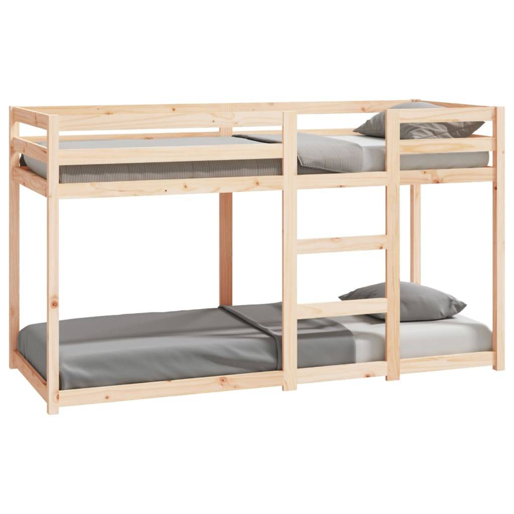 vidaXL Etagenbett 75x190 cm Massivholz Kiefer