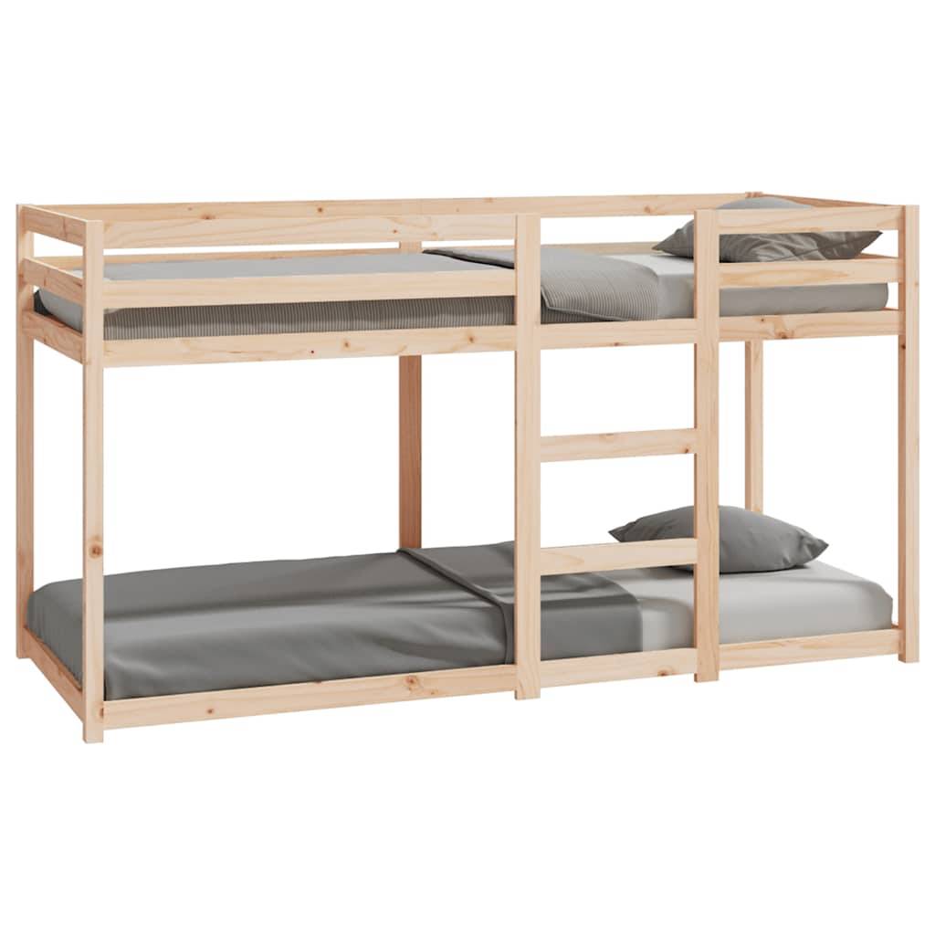 vidaXL Etagenbett 80x200 cm Massivholz Kiefer
