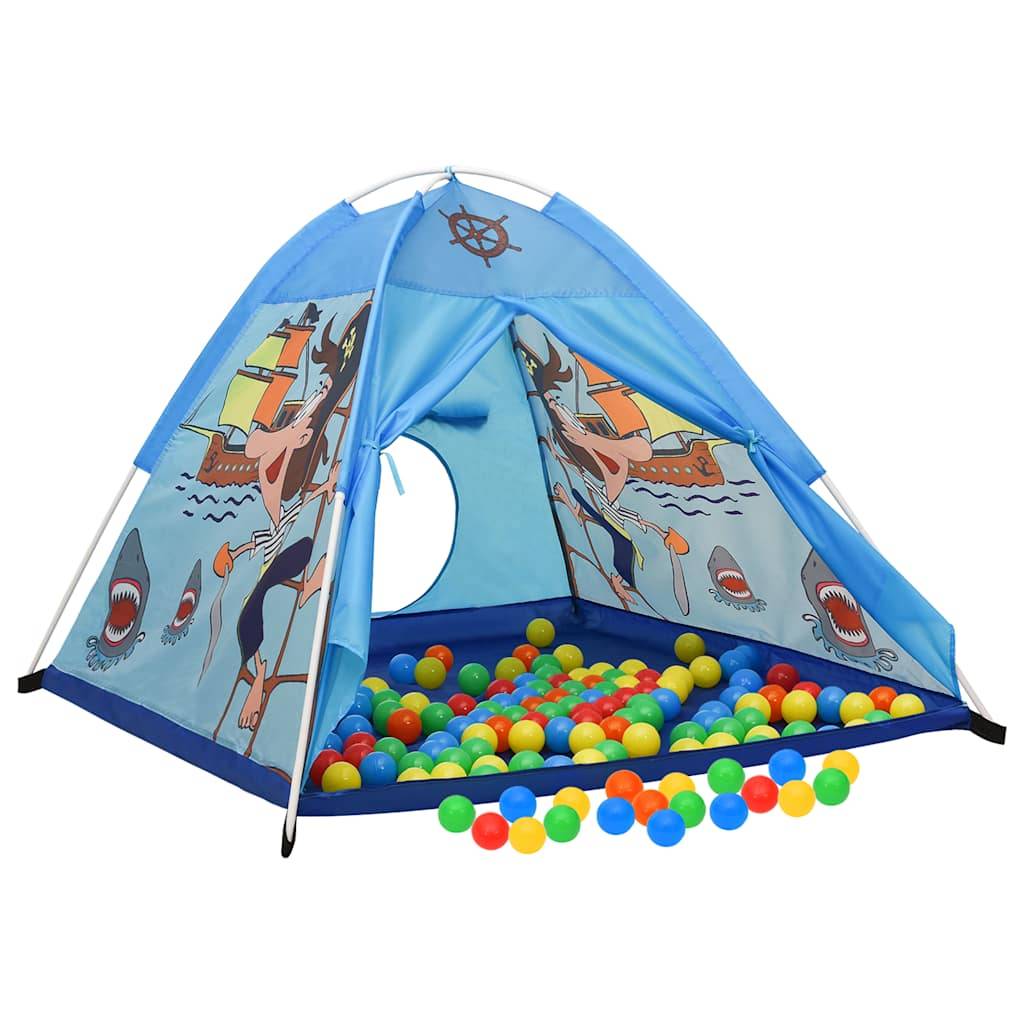 vidaXL Spielzelt mit 250 Bällen Blau 120x120x90 cm