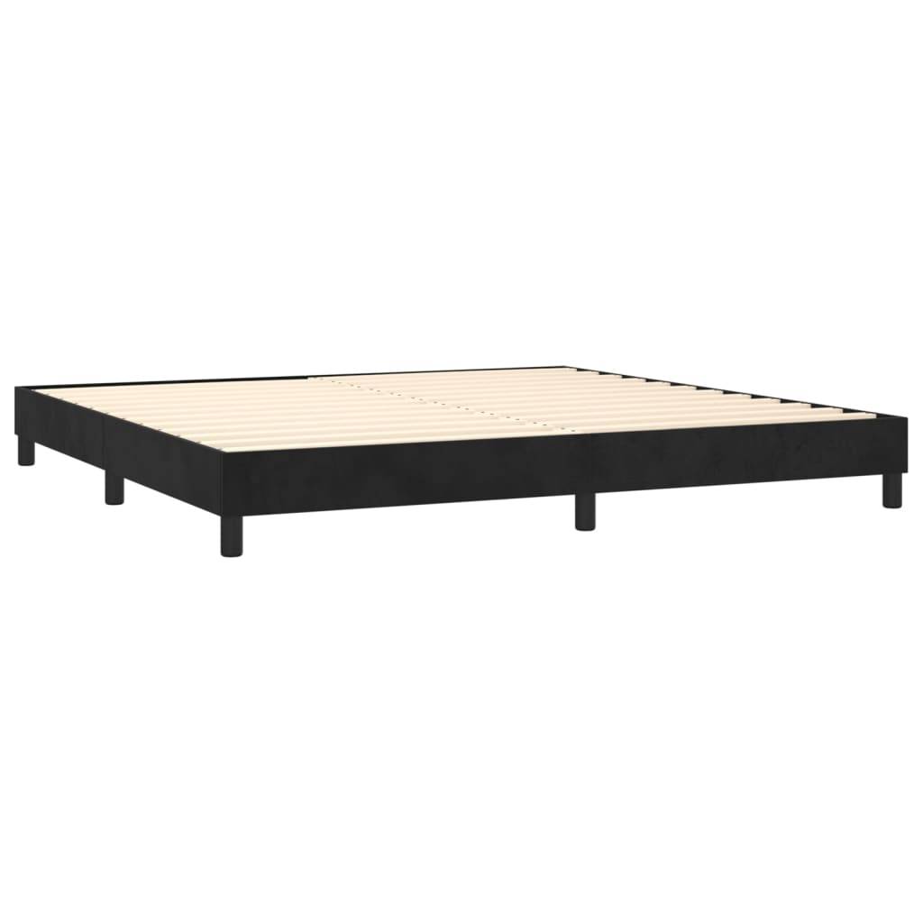 vidaXL Bettgestell ohne Matratze Schwarz 200x200 cm Samt