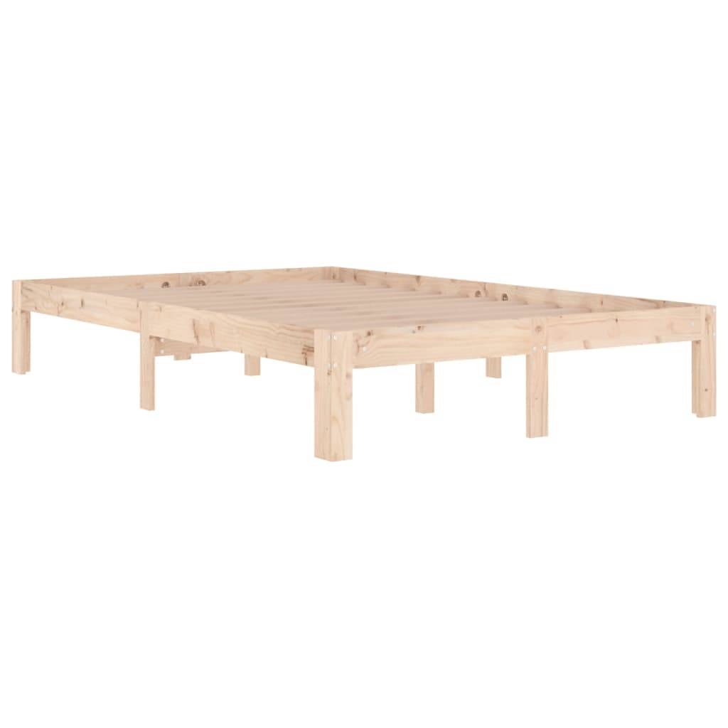 vidaXL Massivholzbett 120x190 cm