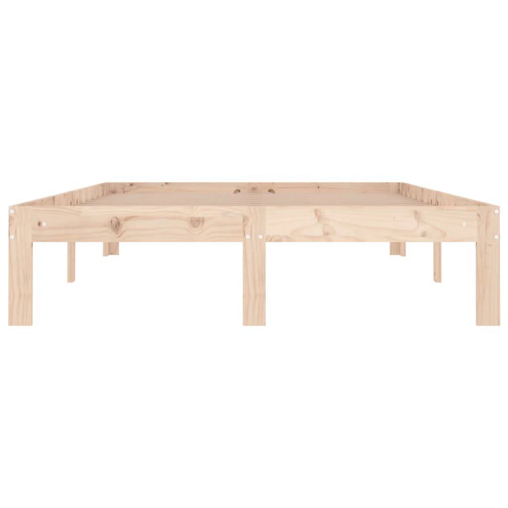 vidaXL Massivholzbett 120x190 cm